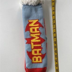 NWT DC Comics Batman Sherpa Socks No Slip